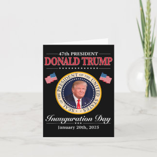 Carte Donald Trump 47e inauguration du président 2025 so