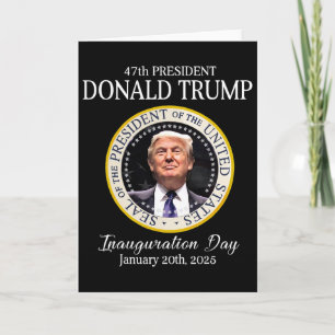 Carte Donald Trump 47e inauguration du président 2025 Su