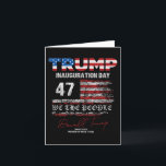 Carte Donald Trump 47e Président 2025 Investiture États-<br><div class="desc">Donald Trump 47e Président 2025 Investiture États-Unis Patriotique</div>