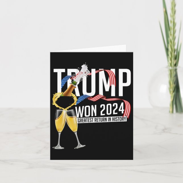 Carte Donald Trump a gagné l'inauguration de l'élection  (Devant)