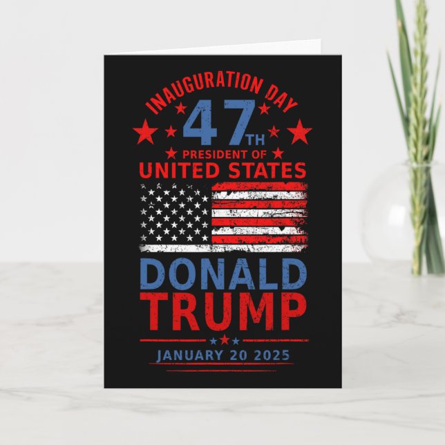 Carte Donald Trump a gagné l'inauguration de l'élection  (Devant)