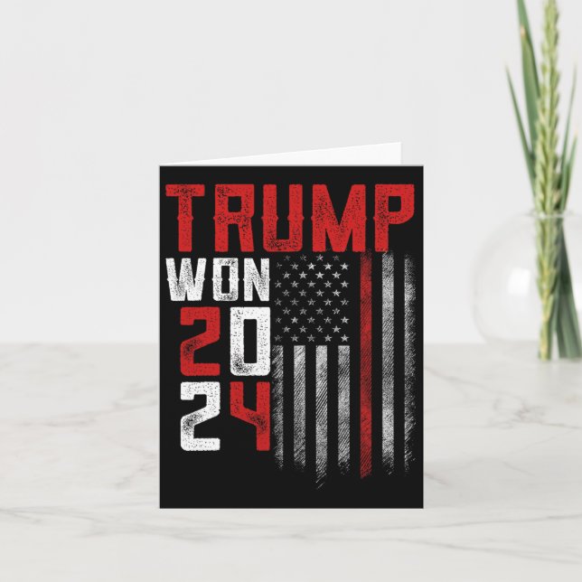 Carte Donald Trump a gagné l'inauguration de l'élection  (Devant)
