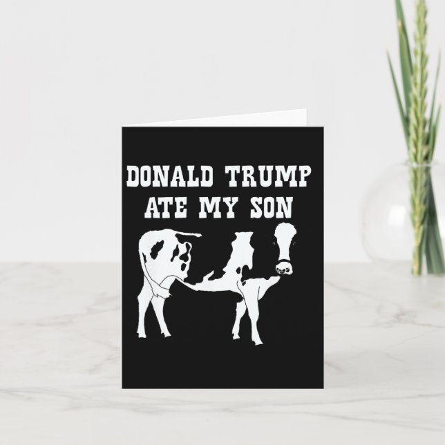 Carte Donald Trump a mangé mon fils (Devant)