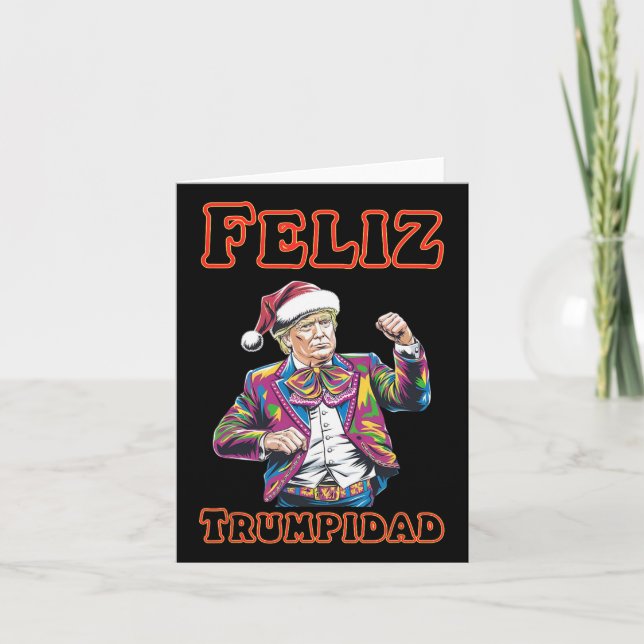 Carte Donald Trump Christmas Feliz Trumpidad 1 (Devant)