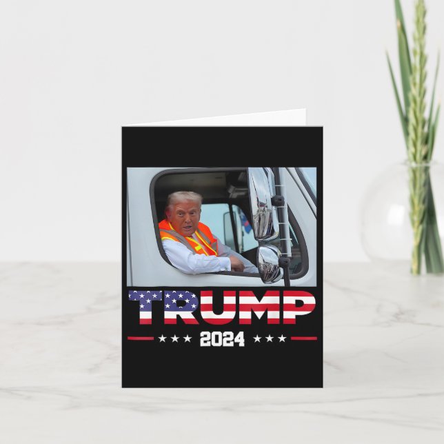 Carte Donald Trump Circule Dans Le Camion À Déchets 1 (Devant)