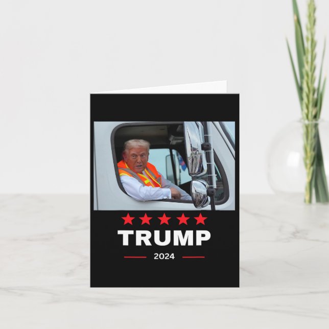 Carte Donald Trump Circule Dans Le Camion À Déchets 2 (Devant)