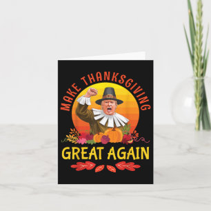 Carte Donald Trump Costume de pèlerinage Faire Thanksgiv