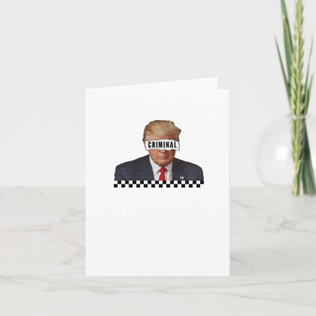 Carte Donald Trump - Criminel (Devant)
