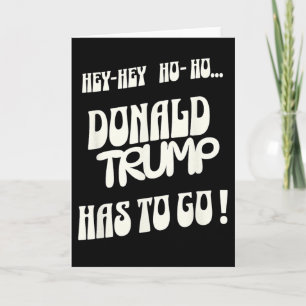 Carte Donald Trump doit partir Non au roi Non à l'autori