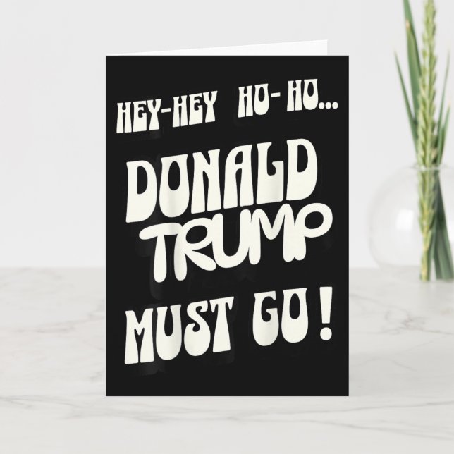 Carte Donald Trump doit partir Pas de roi, pas d'autorit (Devant)