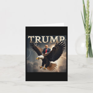 Carte Donald Trump Eagle Président américain Amérique