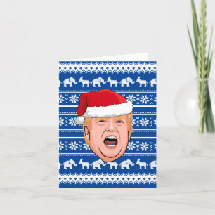 Carte Donald Trump en colère Noël