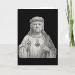 Carte Donald Trump en Jésus - Foi et patriotisme pour le