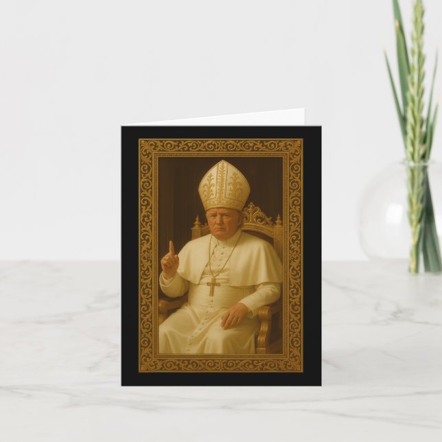 Carte Donald Trump en mème du Vatican (Devant)