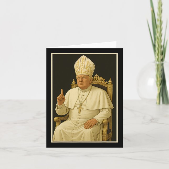 Carte Donald Trump en mème du Vatican 1 (Devant)