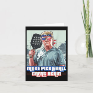 Carte Donald Trump fait du Pickleball une nouvelle fois