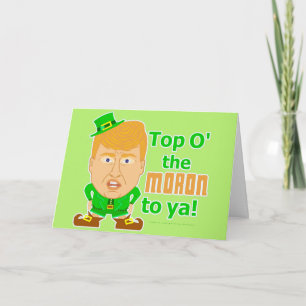 Carte Donald Trump Jour de la Saint Patrick Leprechaun