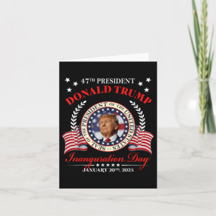Carte Donald Trump Jour de l'investiture 2025 47e présid