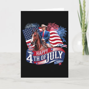 Carte Donald Trump Joyeux 4 juillet pour les patriotes A
