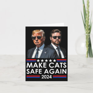Carte Donald Trump met les chats en sécurité à nouveau 2
