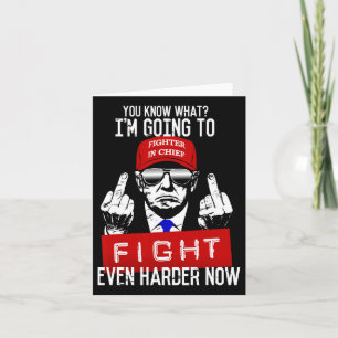 Carte Donald Trump Middle Finger Flipping Off Pro Repubb
