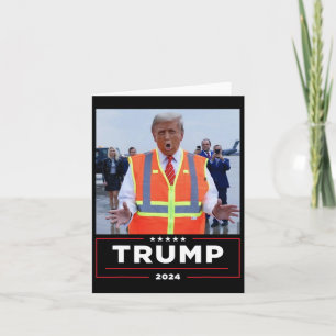 Carte Donald Trump monte dans un camion à ordures T-shir