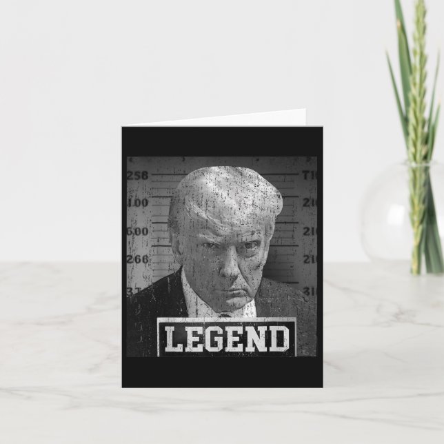 Carte Donald Trump Mugshot 2024 Pas un partisan coupable (Devant)