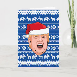 Carte Donald Trump Noël en colère