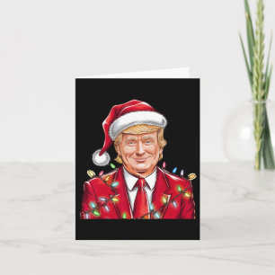 Carte Donald Trump Noël Funny Mega Santa Hat