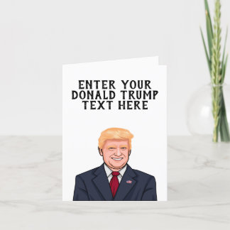 CARTE DONALD TRUMP PERSONNALISÉ