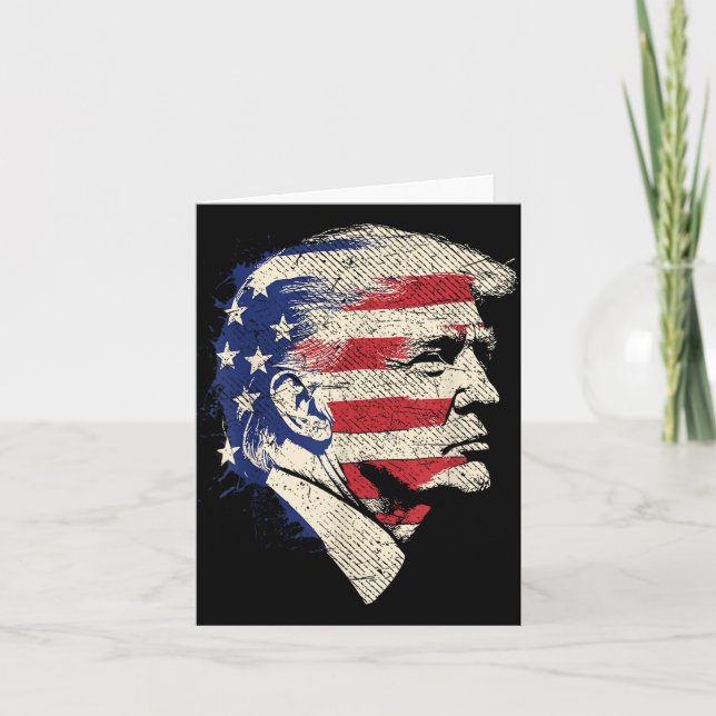 Carte Donald Trump Portrait (Devant)