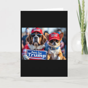 Carte Donald Trump Rend Les Chiens Sûrs à Nouveau Chapea