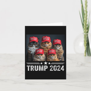 Carte Donald Trump Rendre les chats en sécurité Casquett