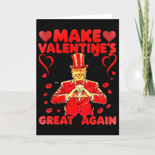 Carte Donald Trump rendue la Saint-Valentin grande encor