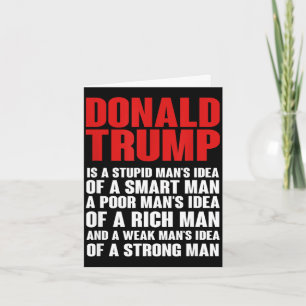 Carte Donald Trump ridiculise sur un t-shirt - il n'est 