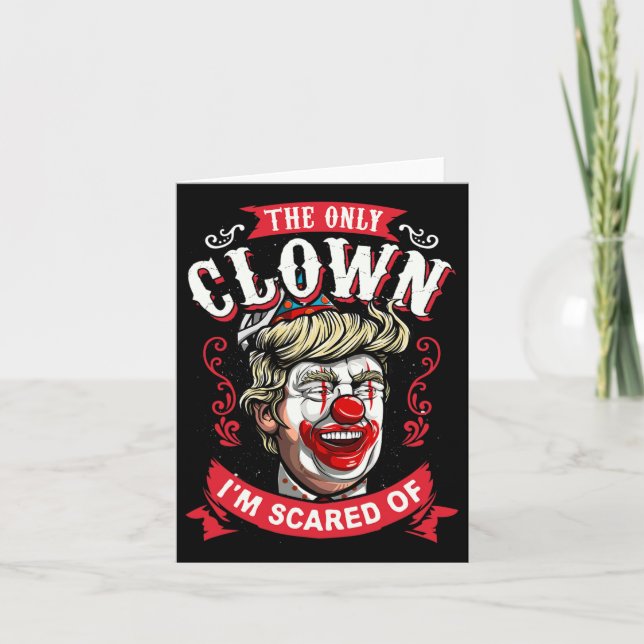 Carte Donald Trump T Shirt Drôle Clown Résiste Hommes Fe (Devant)