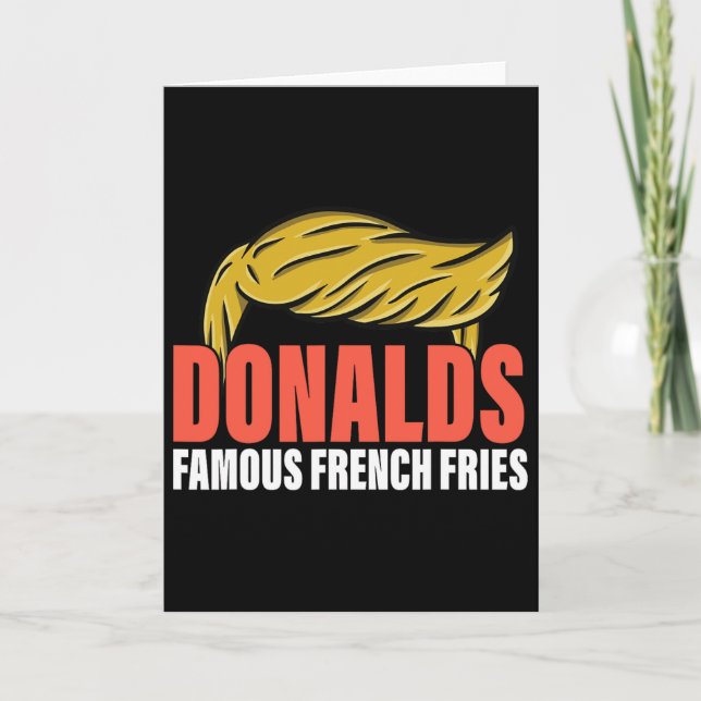 Carte Donalds Famous French Fries Rend Les Frites Gre (Devant)