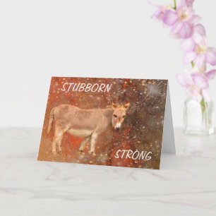 Carte Donkey Encouragement Cancer Support Card