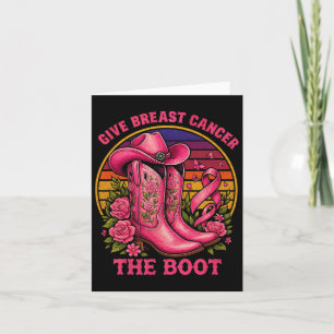 Carte Donner Le Cancer Du Sein L'Initiale Cowgirl Cancer