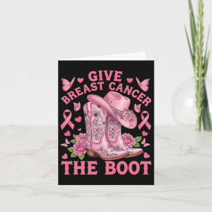 Carte Donner Le Cancer Du Sein L'Initiale Cowgirl Cancer