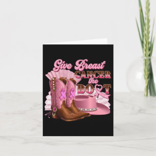 Carte Donner Le Cancer Du Sein L'Initiale Cowgirl Cancer