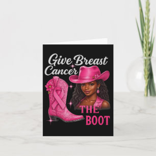Carte Donner Le Cancer Du Sein L'Initiale Cowgirl Cancer