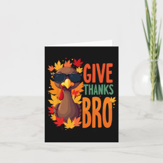 Carte Donner Merci Frère Dinde Mignon Tout-Petit Reconna