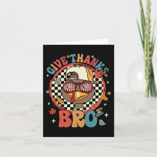 Carte Donner Merci Frère Dinde Mignon Tout-Petits Reconn