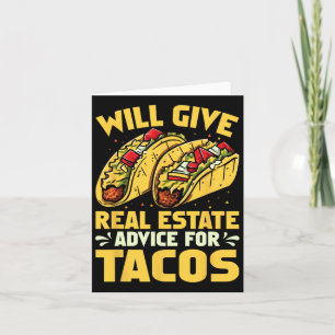 Carte Donnera Des Conseils Immobiliers Pour Tacos Funny