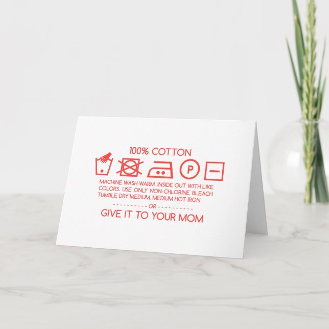 Carte Donnez-le à votre maman 4 (Devant)