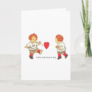 Carte Donnez une chance à l'amour Rugby vintage Saint-Va