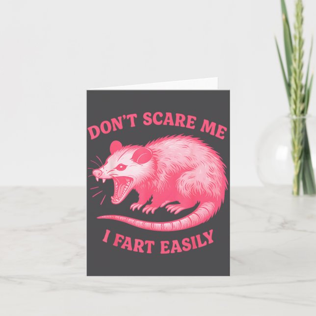 Carte Don't E Me I Fart Easily Funny Sarcastic Humor Hil (Devant)
