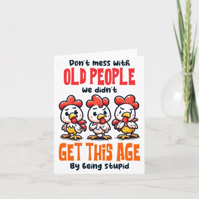 Carte Dont Mess With Old People  (Devant)