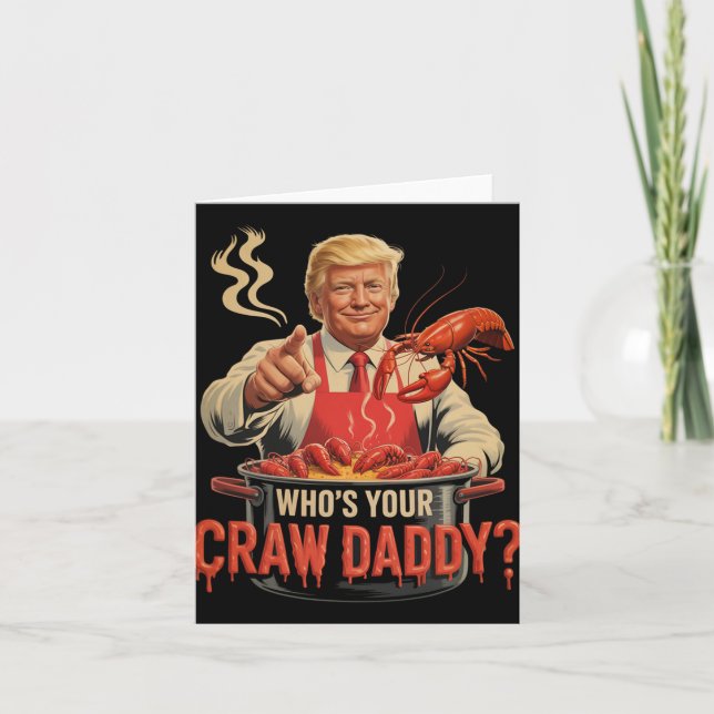 Carte Dont votre père de famille Crawdaddy Crawfish Funn (Devant)